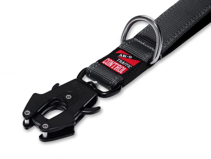 A product packshot photograph of a AK-9 Black Dog Lead in a Hull, East Yorkshire studio.