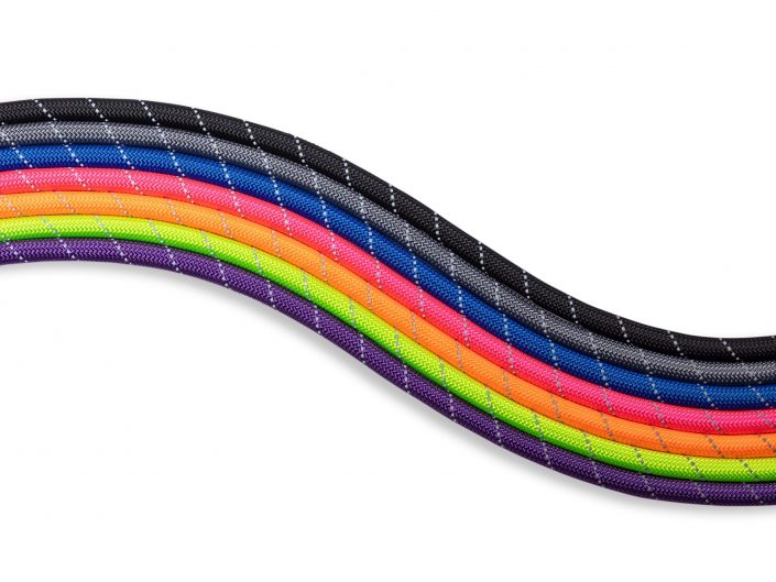 Packshot photograph of Multi-coloured S shape ropes on a whitebackground for a pet accessories client in East Yorkshire.