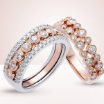 Rose and White gold rings jewellery photography