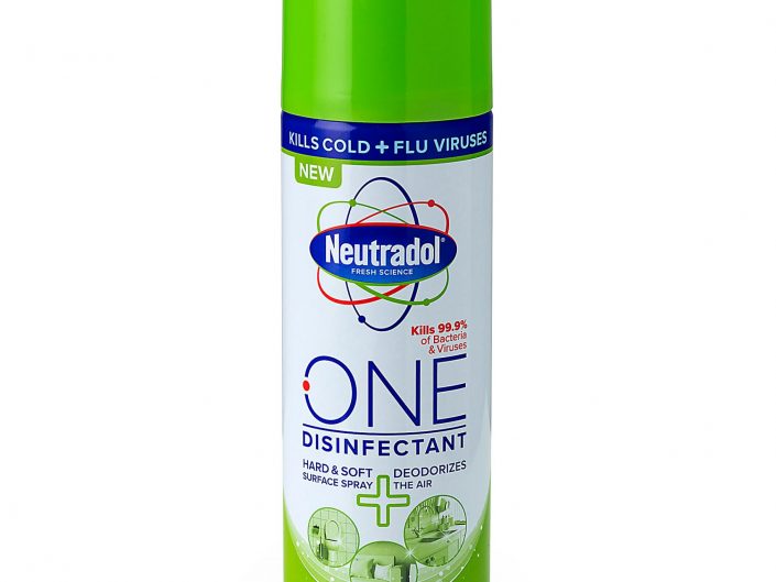 Neutradol Disinfectant Spray. Studio packshot photography in a Willerby, East Yorkshire based studio.