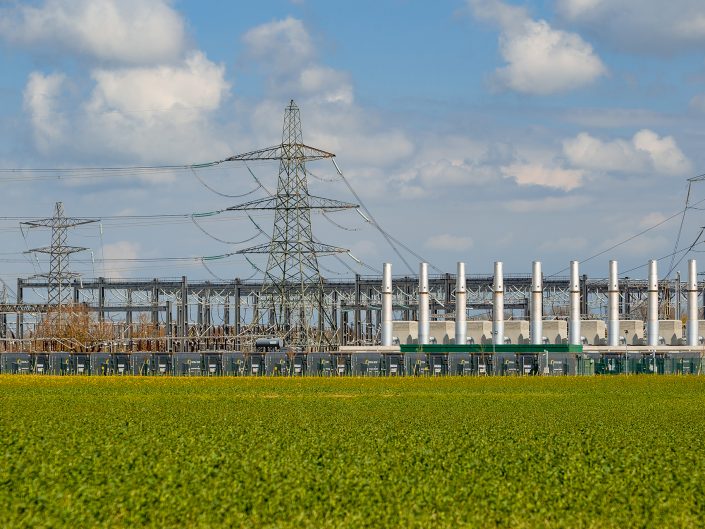 Landscape photograph of a Gas Power Station at a location in East Yorkshire.