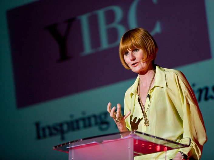Press Photography of Mary Portas, event speaker in a conference venue in East Yorkshire.