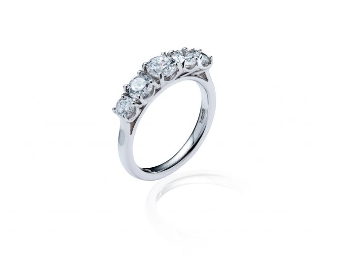 Platinum Diamond Ring Photography for an East Yorkshire Jewellery retail website.