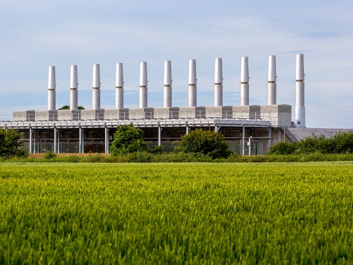 East Yorkshire Industrial Gas Power station photograph.