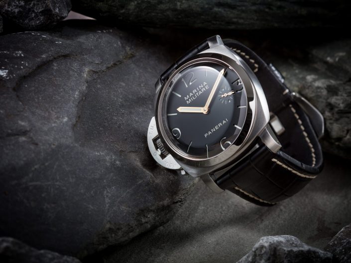 Luxury watch photography of a Panerai marina militare for website, magazine and social media advertising.